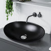 Wash Basin Oval Ceramic Hand Bowl Bathroom Sink Vanity Above Counter Matte Black Deals499