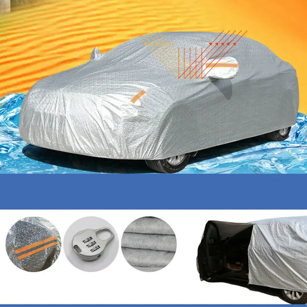 Waterproof Adjustable Large Car Covers Rain Sun Dust UV Proof Protection YXL Deals499