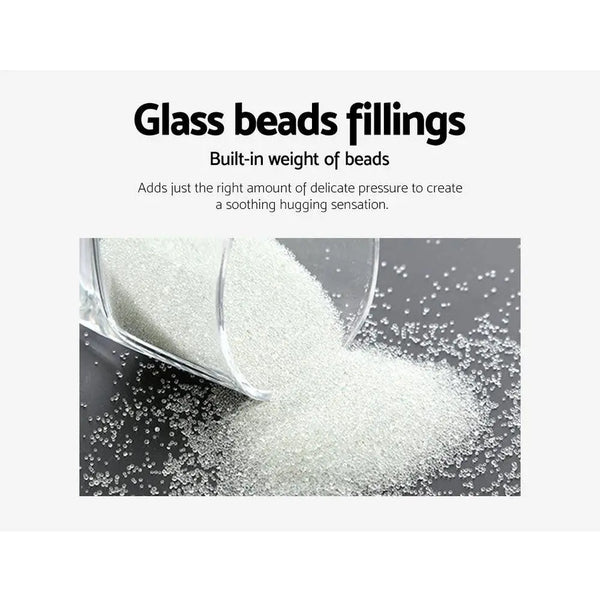 Weighted Blanket Adult 7KG Heavy Gravity Blankets Microfibre Cover Glass Beads Calming Sleep Anxiety Relief Grey Giselle