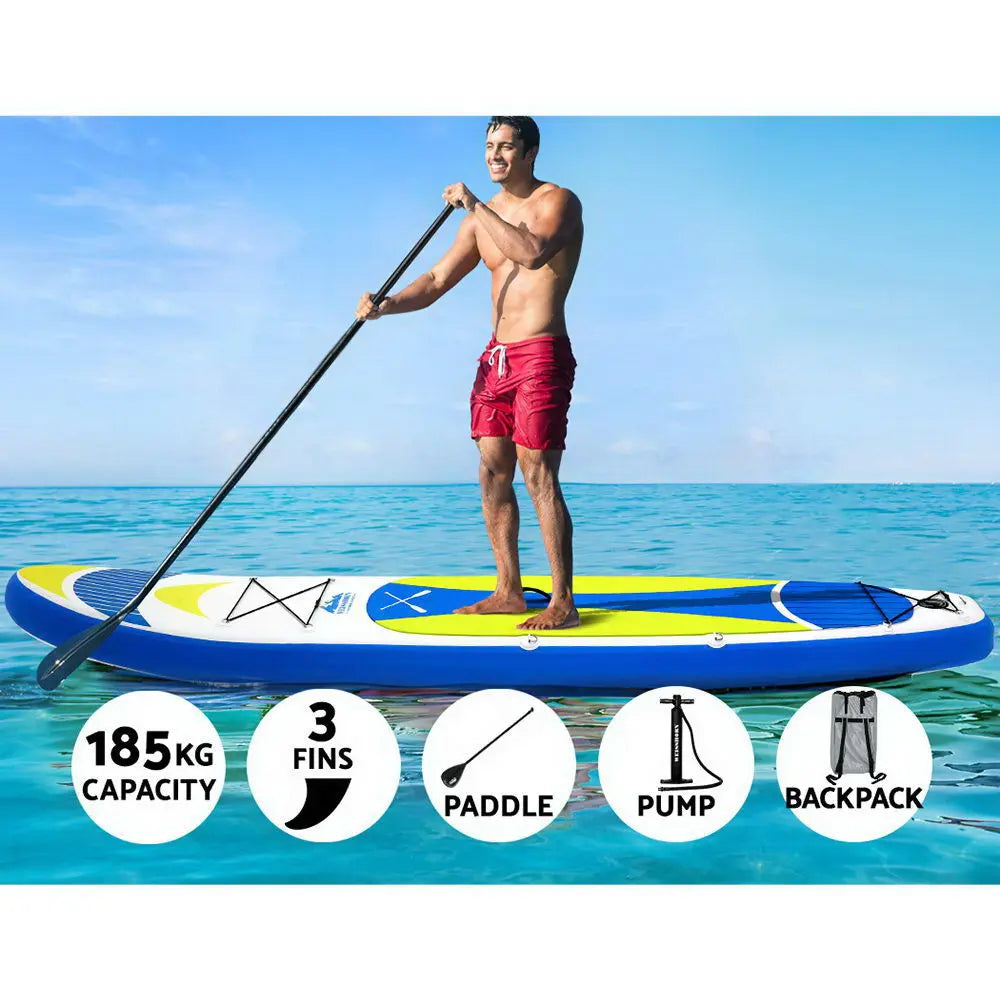 Weisshorn 11FT Stand Up Paddle Board Inflatable SUP Surfborads 15CM Thick Deals499