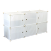White Cube DIY Shoe Cabinet Rack Storage Portable Stackable Organiser Stand Deals499