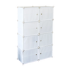 White Cube DIY Shoe Cabinet Rack Storage Portable Stackable Organiser Stand Deals499