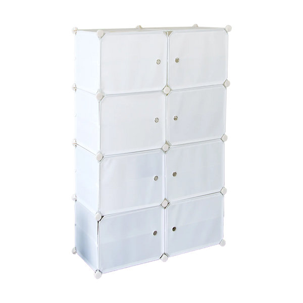 White Cube DIY Shoe Cabinet Rack Storage Portable Stackable Organiser Stand Deals499