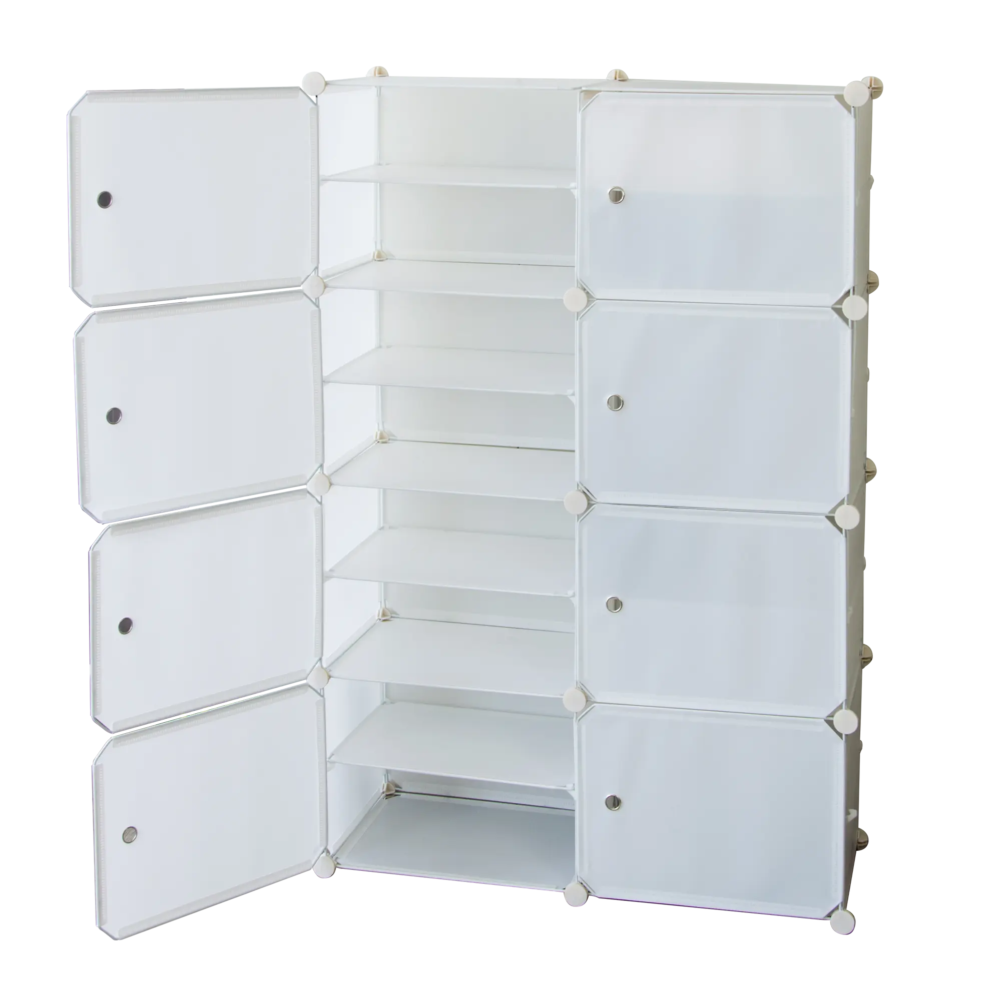 White Cube DIY Shoe Cabinet Rack Storage Portable Stackable Organiser Stand Deals499