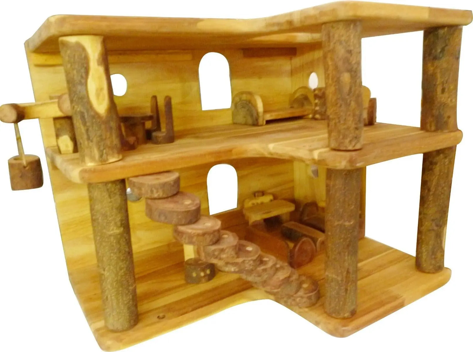 Wooden 2 level modern tree house Deals499