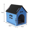 Wooden Dog House Pet Kennel Timber Indoor Cabin Extra Large Blue XL Deals499