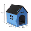 Wooden Dog House Pet Kennel Timber Indoor Cabin Medium Blue M Deals499