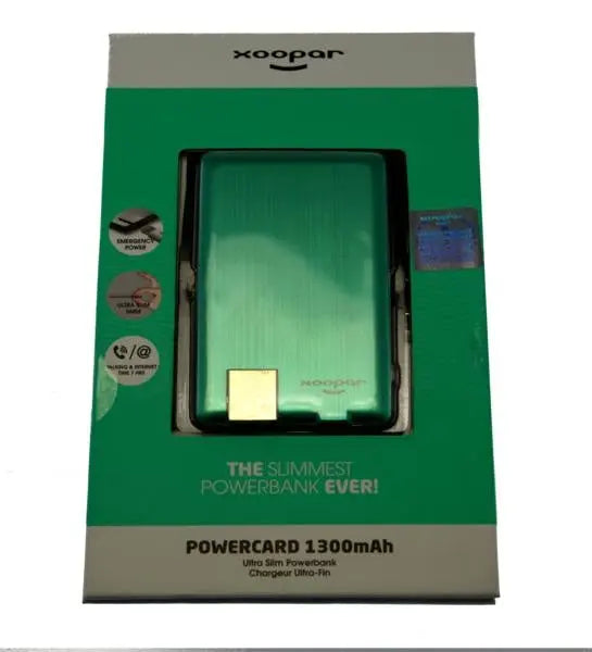 Worlds Slimmest Powerbank 1300mAH - Mint MOBIM8