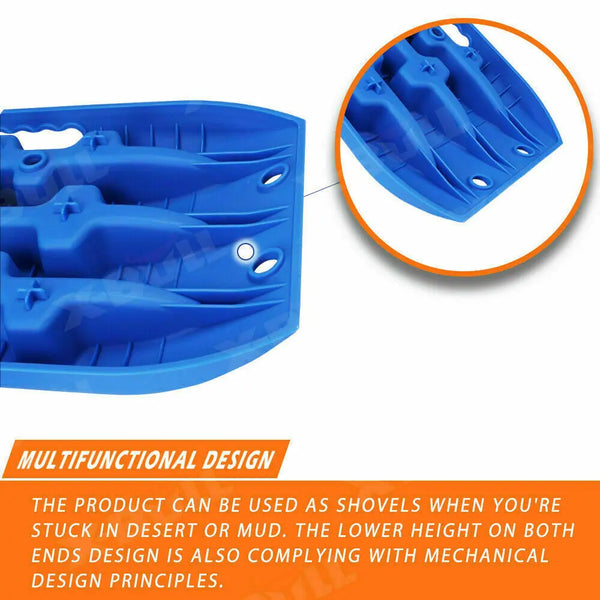 X-BULL Recovery tracks Mud Snow / Sand tracks / Grass 4X4 Caravan 2pairs 4WD Gen 3.0 - Blue Deals499