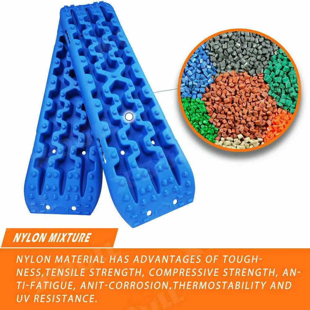 X-BULL Recovery tracks Mud Snow / Sand tracks / Grass 4X4 Caravan 2pcs 4WD Gen 3.0 - Blue Deals499