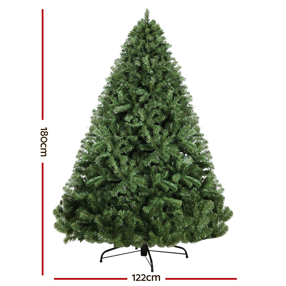 Jingle Jollys Christmas Tree 1.8M Xmas Trees Decorations Green 800 Tips Deals499