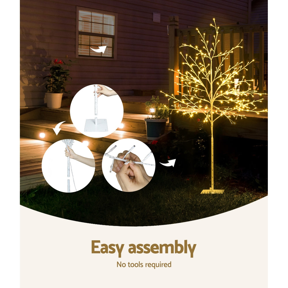 Jingle Jollys Christmas Tree 1.5M 304 LED Trees With Lights Warm White Deals499