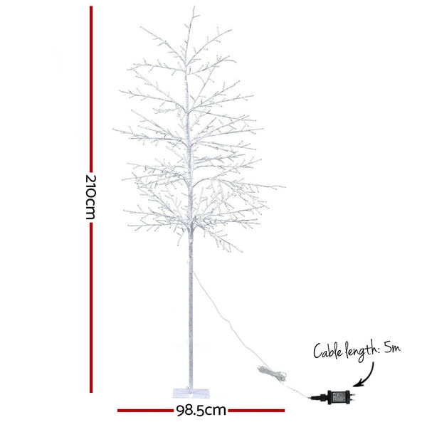 Jingle Jollys Christmas Tree 2.1M 480 LED Trees With Lights Warm White Deals499