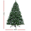 Jingle Jollys Christmas Tree 1.8M Xmas Trees Decorations Snowy Green 800 Tips Deals499