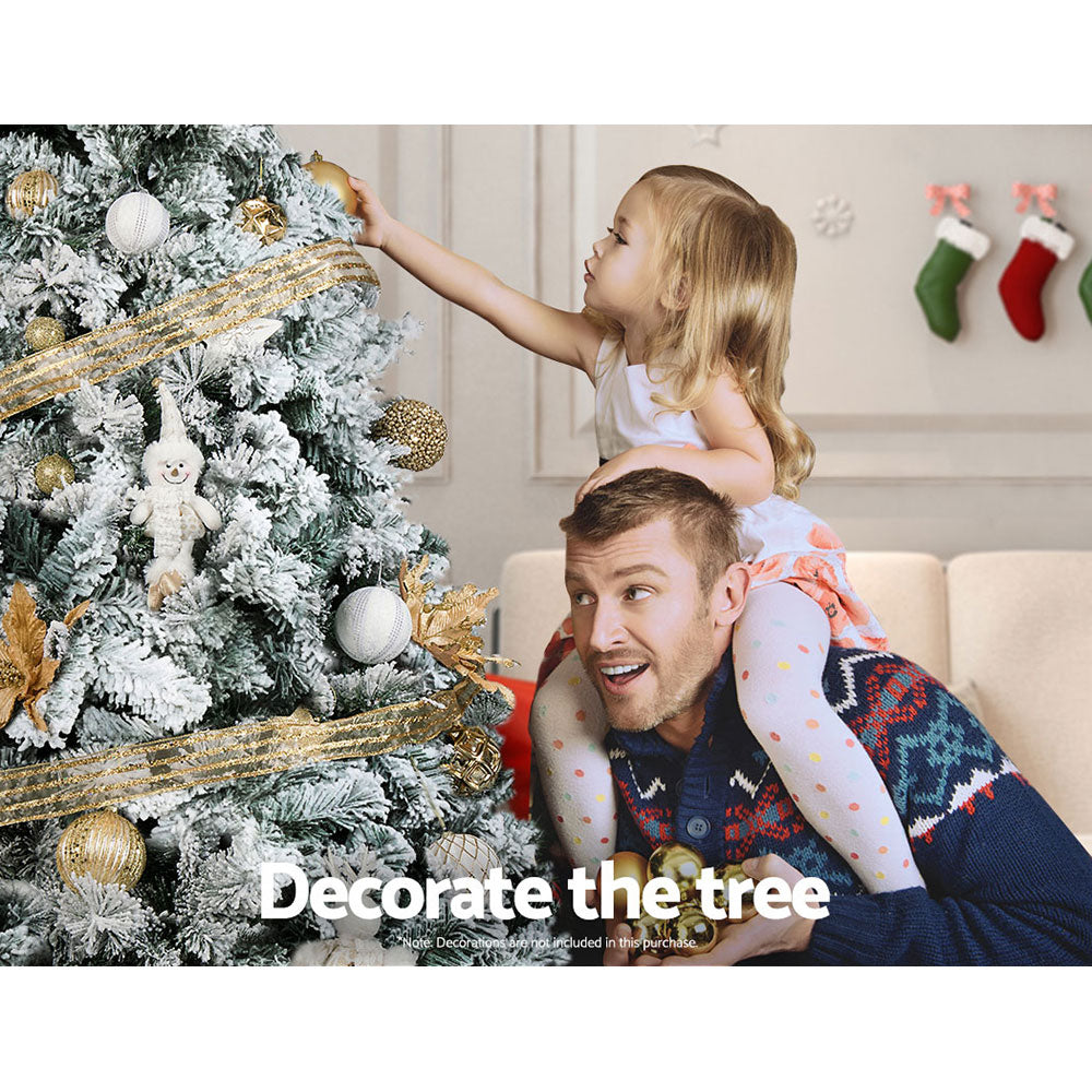 Jingle Jollys Christmas Tree 2.1M Xmas Trees Decorations Snowy 859 Tips Deals499