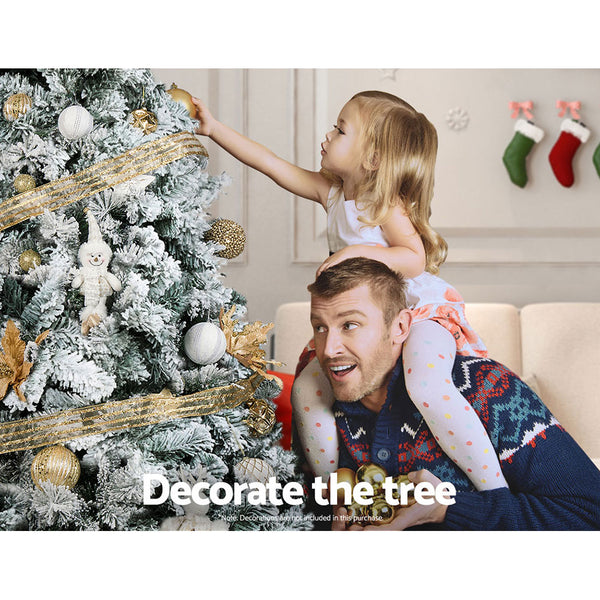 Jingle Jollys Christmas Tree 2.1M Xmas Trees Decorations Snowy 859 Tips Deals499