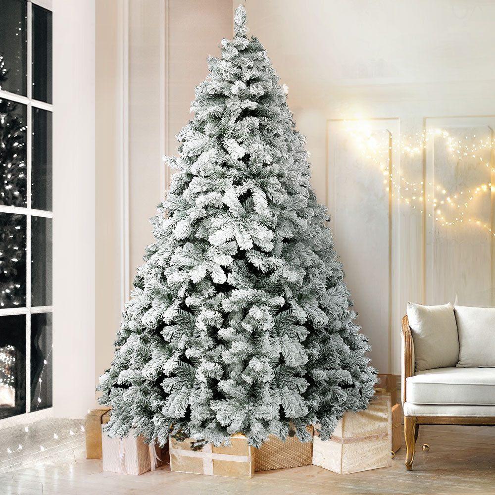 Jingle Jollys Christmas Tree 2.1M Xmas Trees Decorations Snowy 859 Tips Deals499