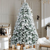 Jingle Jollys Snowy Christmas Tree 2.4M 8FT Xmas Decorations 859 Tips Deals499