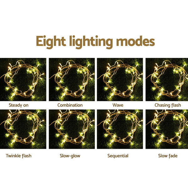 Jingle Jollys 6X3M Christmas Curtain Lights 600LED Warm White Deals499