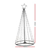 Jingle Jollys Christmas Tree 2.1M 264 LED Xmas Trees Solar Power Warm White Deals499