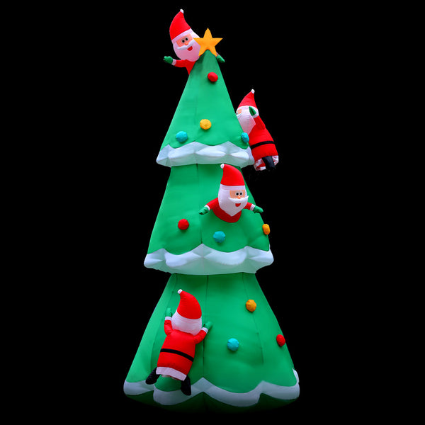 Jingle Jollys 5M Christmas Inflatable Santa on Christmas Tree Xmas Decor LED Deals499