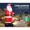 Jingle Jollys 5M Christmas Inflatable Santa Decorations Outdoor Air-Power Light Deals499
