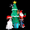 Jingle Jollys 3M Inflatable Christmas Tree Santa Lights Outdoor Decorations Deals499