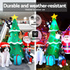 Jingle Jollys 3M Inflatable Christmas Tree Santa Lights Outdoor Decorations Deals499
