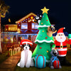 Jingle Jollys 3M Inflatable Christmas Tree Santa Lights Outdoor Decorations Deals499