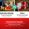 Jingle Jollys 2.2M Christmas Inflatable Santa Sleigh Ride Reindeer Deer Decor Deals499