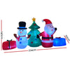 Jingle Jollys 2.7M Christmas Inflatable Tree Snowman Lights Outdoor Decorations Deals499