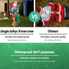 Jingle Jollys 1.8M Christmas Inflatable Santa on Tree Lights Xmas Decor Airblown Deals499