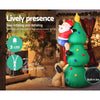 Jingle Jollys 1.8M Christmas Inflatable Santa on Tree Lights Xmas Decor Airblown Deals499