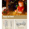 Jingle Jollys 500 LED Solar Powered Christmas Icicle Lights 20M Outdoor Fairy String Party Warm White Deals499