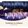 Jingle Jollys 800 LED Christmas Icicle Lights White and Blue Deals499