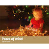 Jingle Jollys 800 LED Christmas Icicle Lights Warm White Deals499