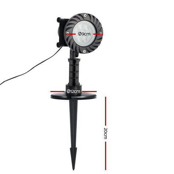 Jingle Jollys Pattern LED Laser Landscape Projector Light Lamp Christmas Party Deals499