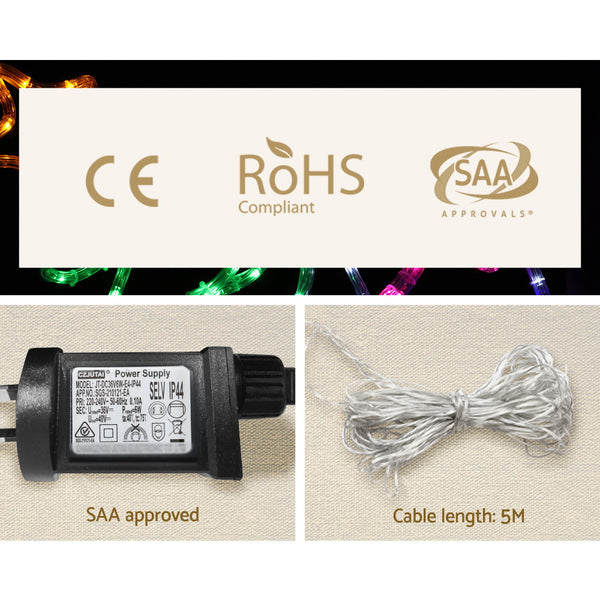Jingle Jollys Christmas Lights Motif LED Rope Light Train Xmas Decor Deals499