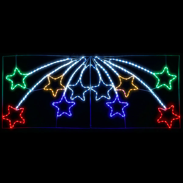Jingle Jollys Christmas Motif Lights LED Star Fall Light Waterproof Outdoor Xmas Deals499