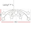 Jingle Jollys Christmas Motif Lights LED Star Fall Light Waterproof Outdoor Xmas Deals499