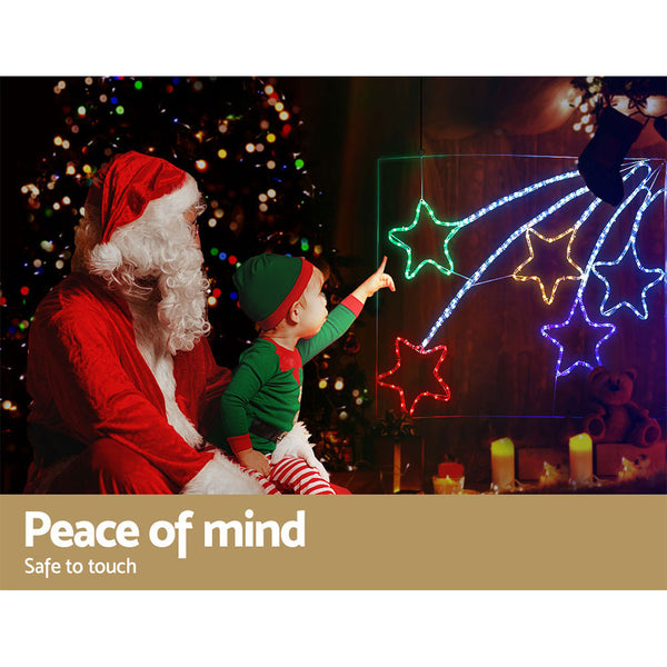 Jingle Jollys Christmas Motif Lights LED Star Fall Light Waterproof Outdoor Xmas Deals499