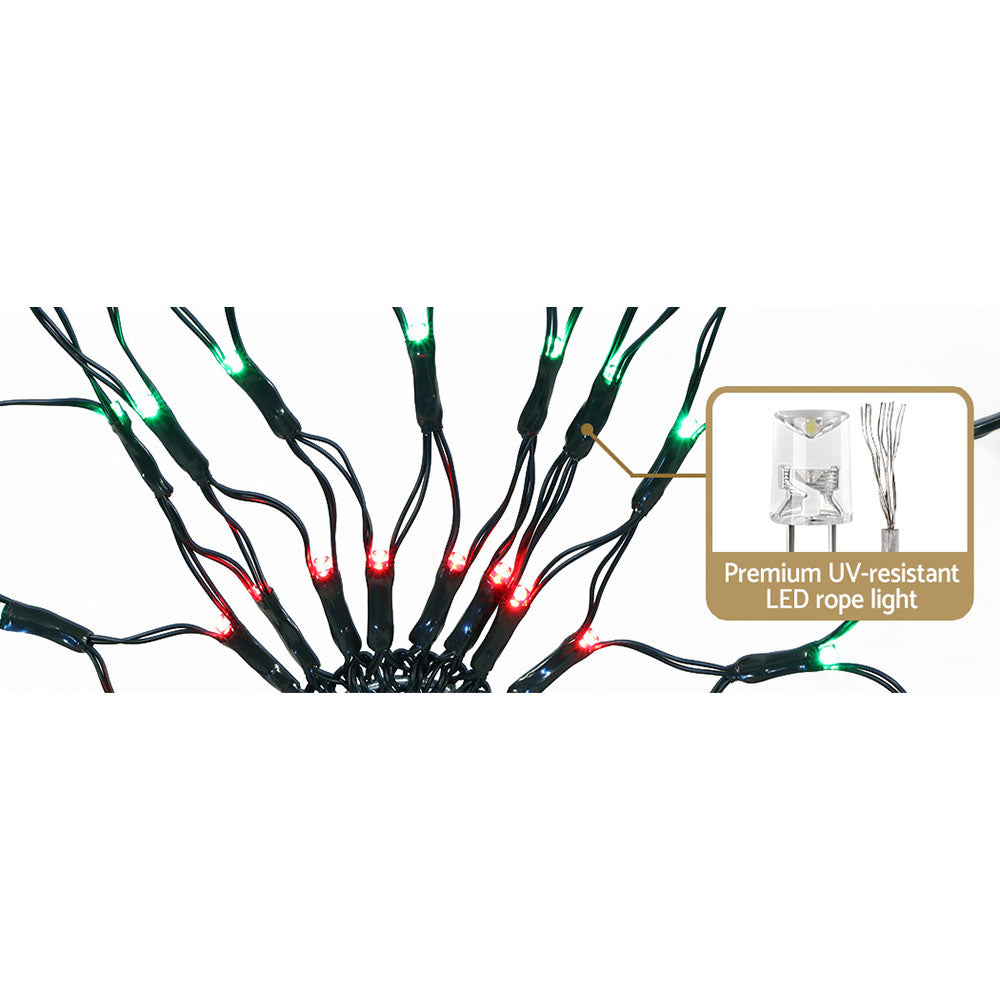 Jingle Jollys Christmas Lights Motif LED Star Net Waterproof Outdoor Colourful Deals499