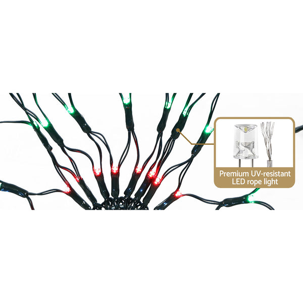 Jingle Jollys Christmas Lights Motif LED Star Net Waterproof Outdoor Colourful Deals499