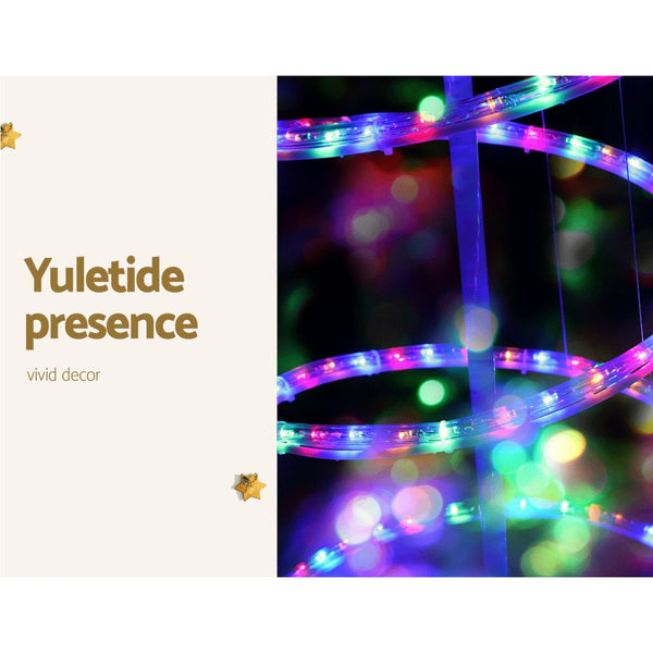 Jingle Jollys Christmas LED Motif Light 1.88M Tree Waterproof Colourful Deals499