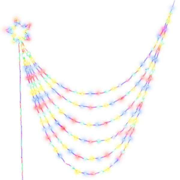 Jingle Jollys 3M Christmas Curtain Fairy Lights String 480 LED Party Wedding Deals499