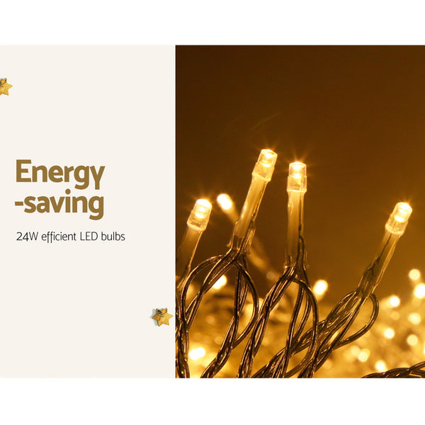 Jingle Jollys 100M 500 LED Christmas String Lights Warm White Deals499