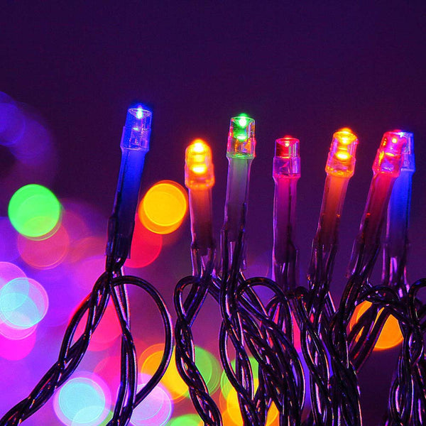 Jingle Jollys 50M Christmas String Lights 500LED Multi Colour Deals499