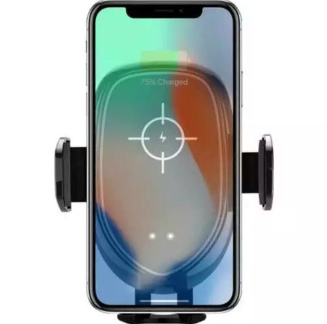 Qi Wireless Car Charger Phone Holder Black Deals499