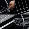 CARLA HOME 2 Tier Dish Rack with Drain Board for Kitchen Counter and Plated Chrome Dish Dryer Silver 42 x 25,5 x 38 cm Deals499