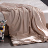 DreamZ 198x122cm Cotton Anti Anxiety Weighted Blanket Cover Protector Beige DreamZ